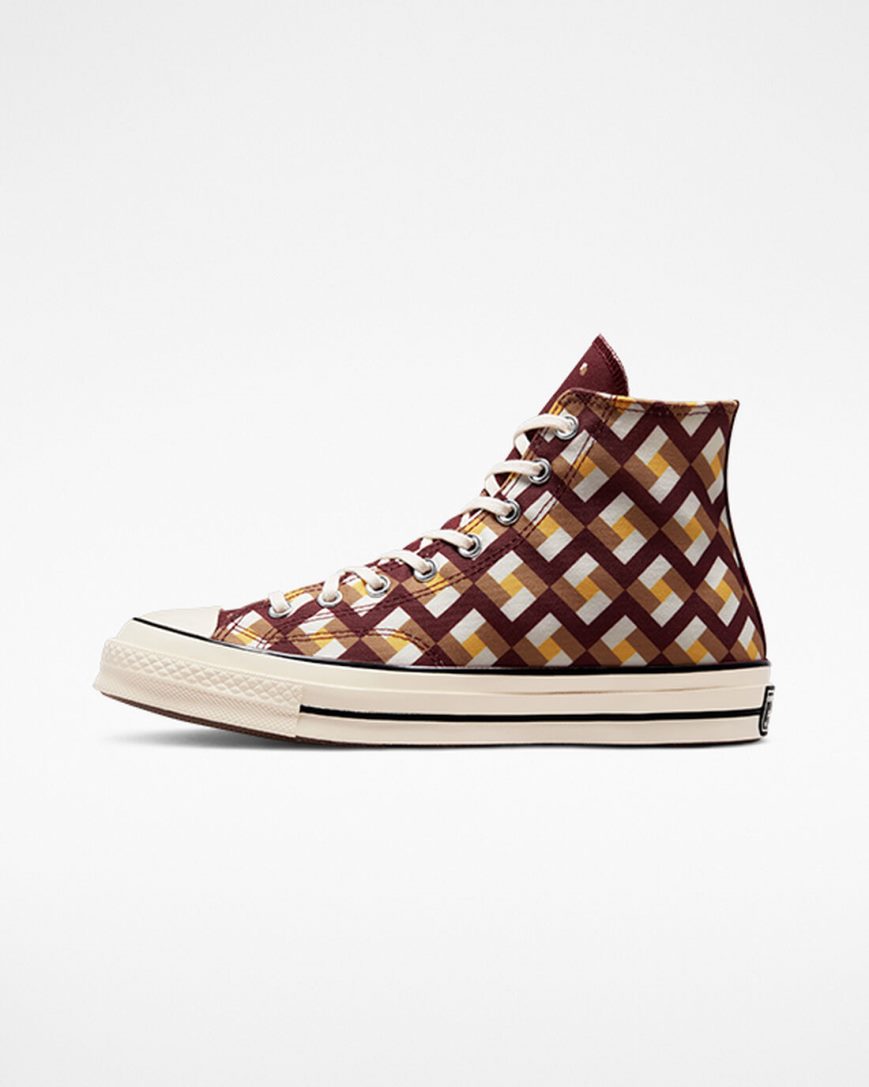 Tenisi Inalti Dama Converse Chuck 70 Twisted Classics Rosii Inchis Albastru Deschis | RO Y0GEW273